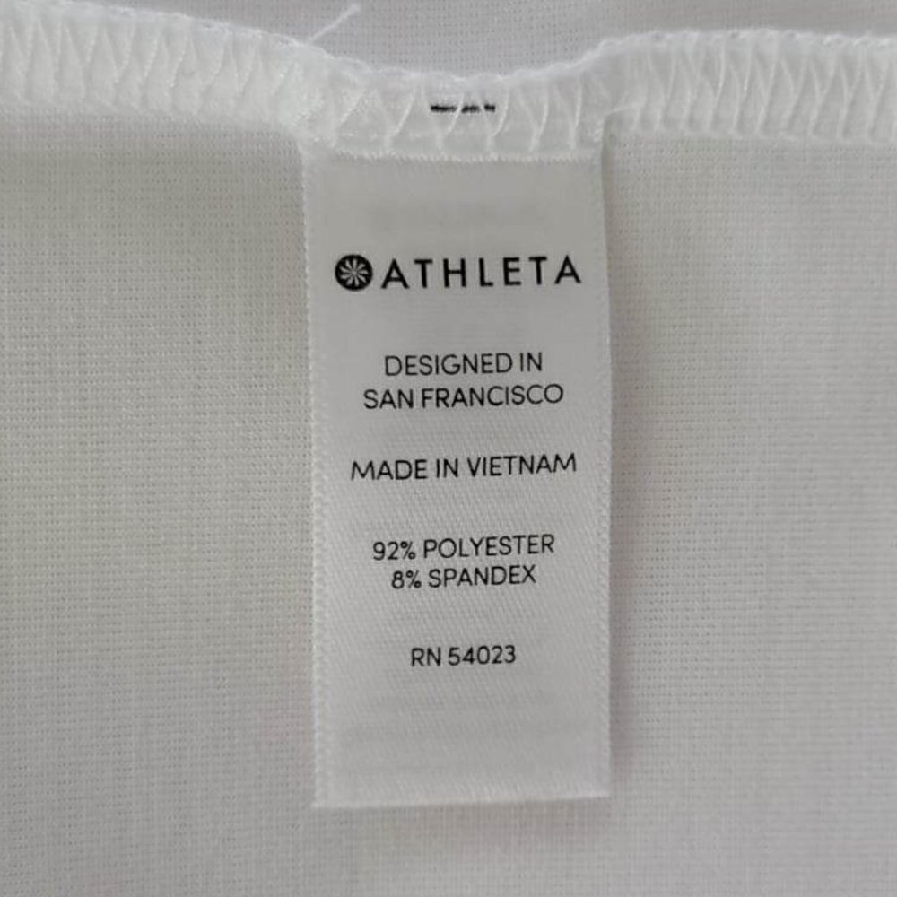 Athleta White Tank Top #189 Size M - Picture 5 of 9